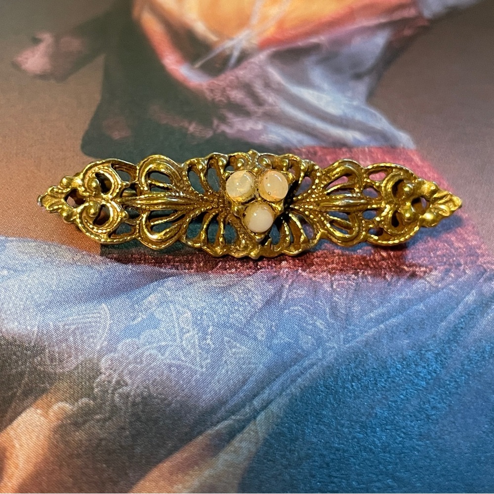 Vintage Filigree Bar Pin